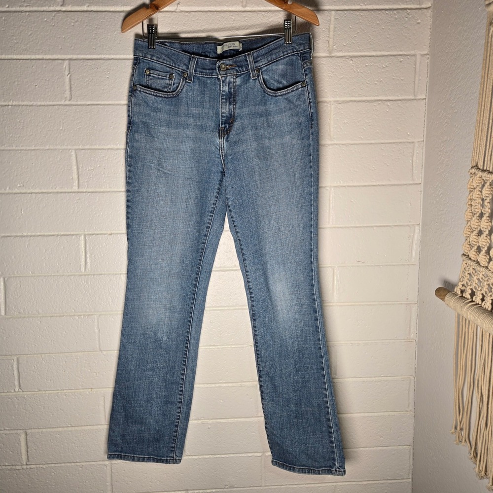 Levi's‎ 505 Straight Leg Jeans 10 Blue Denim Mid Rise Classic Capsule Casual